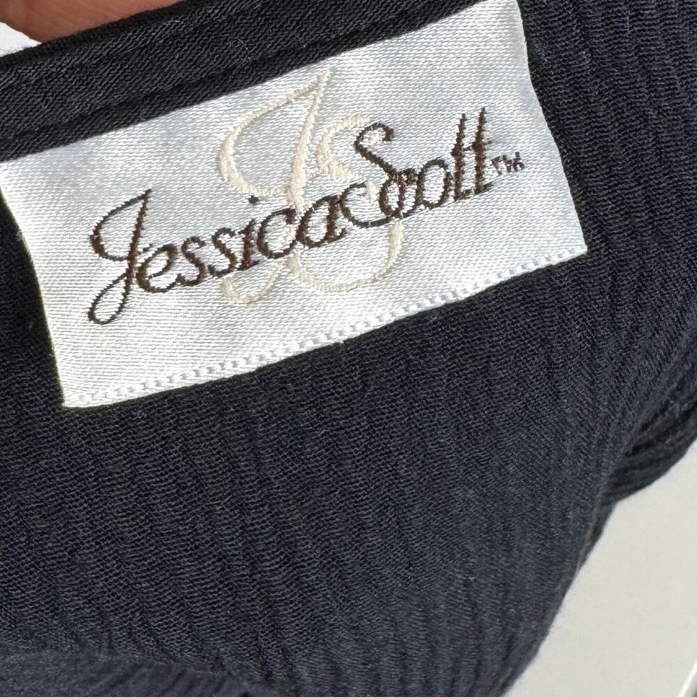Vintage Jessica Scott Black Button Front Cardigan Women's Size Medium - Picture 7 of 9